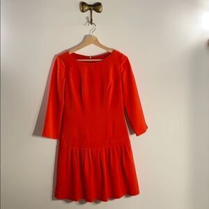 Eliza J Red Drop Waist Dress
